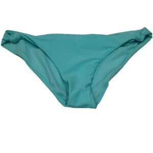 No Boundaries Women's Medium (7-9) Teal Bikini Bottoms Knot Twist Swim Bottom
